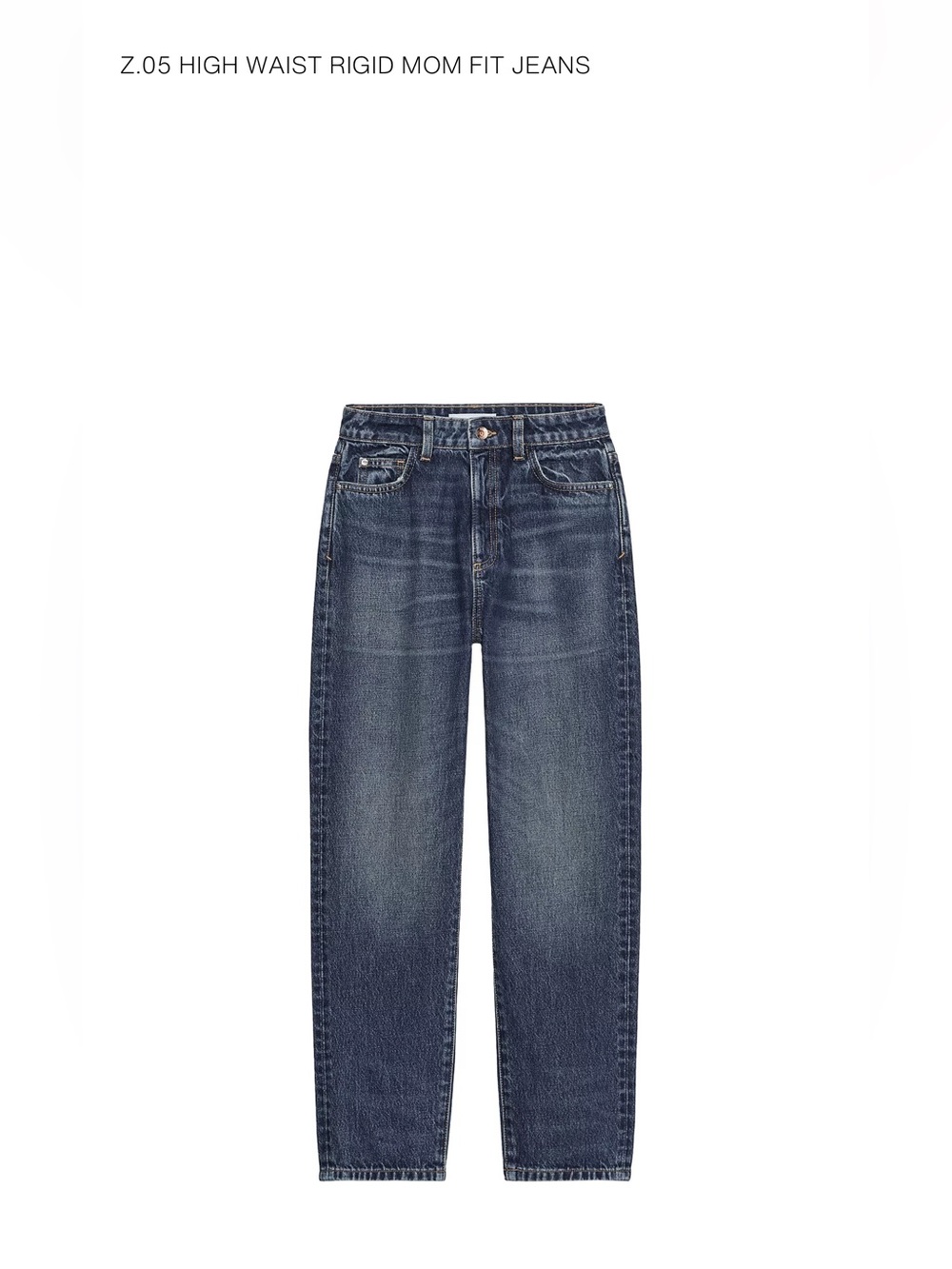 ZARA high waist rigid mom fit jeans
